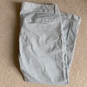 Old Navy Pixie Chino Pants w Blue White Stripe, 14